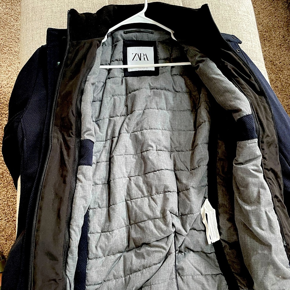 Zara Mens Large lined coat